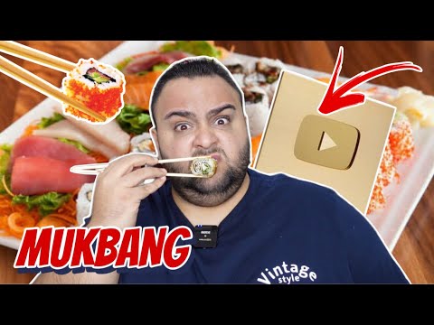 YAPTIĞIM EN BÜYÜK REZİLLİKLER! SUSHI MUKBANG (1 MİLYON ABONE ÖZEL)