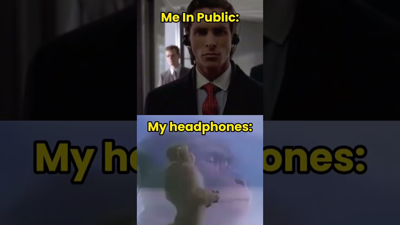 Me In Public Vs My Headphones: