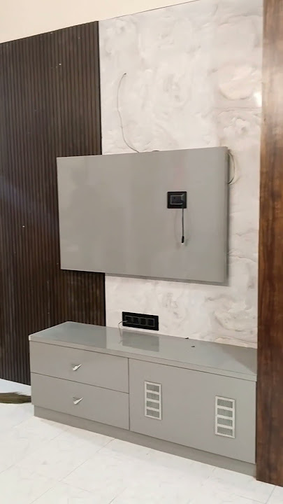 look at TV pannel design. how to organise tv furniture #tf