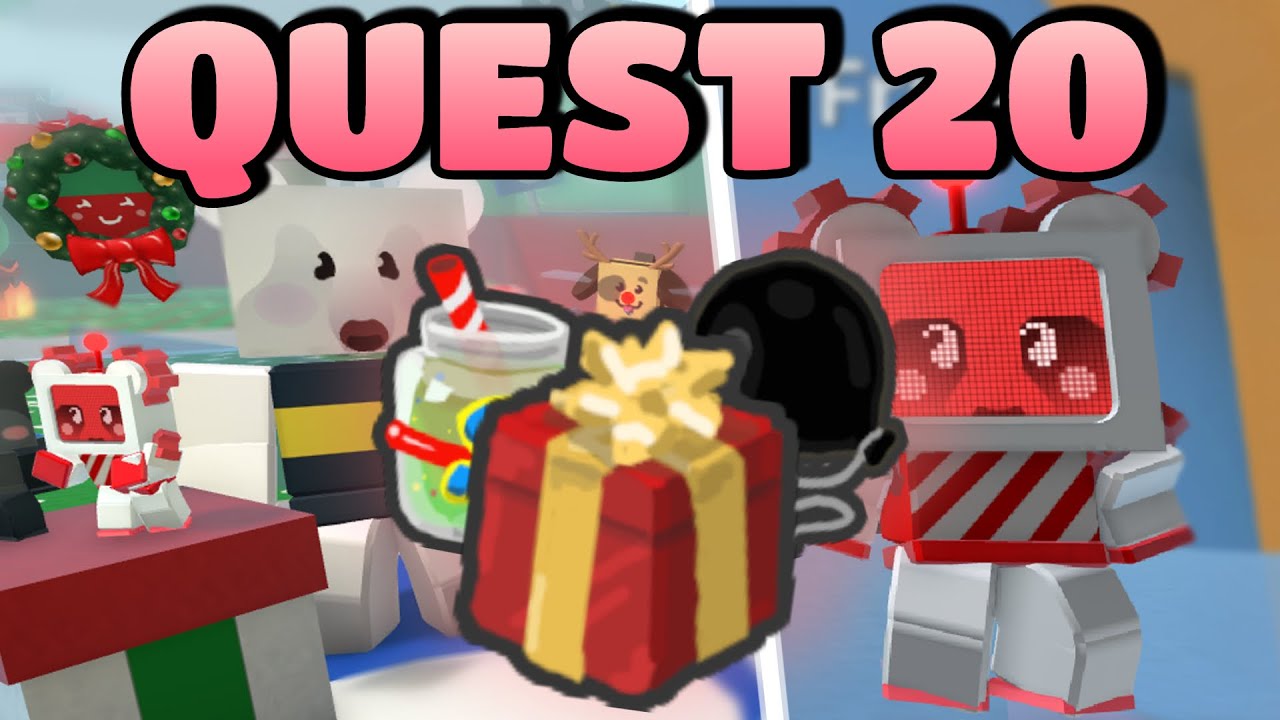 Bee Bears Quest 20 Rewards! Peppermint Robo Cub! Bee Swarm Simulator