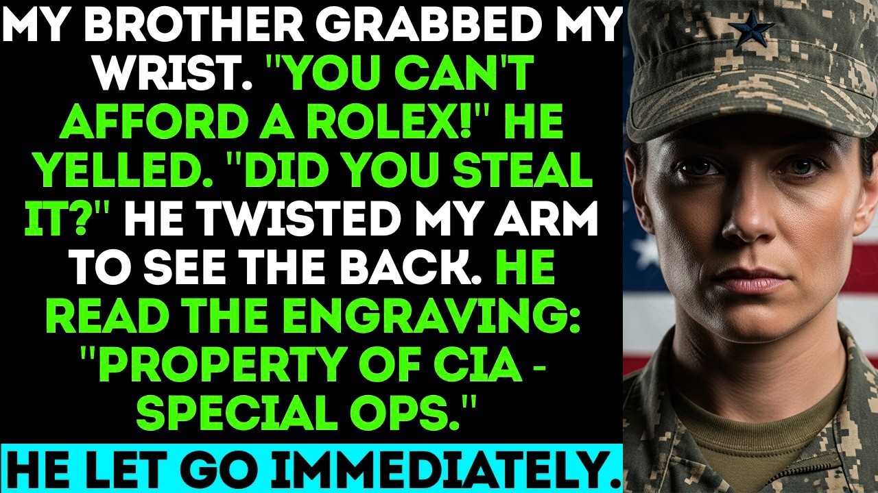 “You Can’t Afford That Watch,” My Brother Yelled—Then He Saw The Engraving…