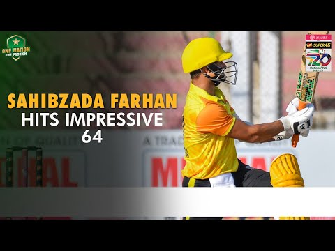 Sahibzada Farhan Hits Impressive 6️⃣4️⃣ 