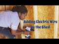 DIY Electric Wire To The She Shed