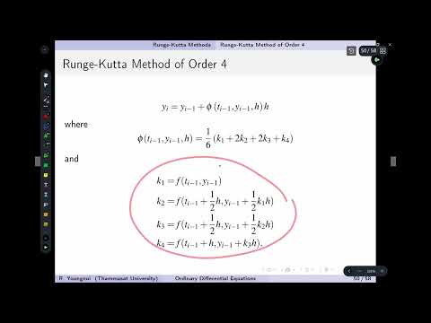 ODE: 14  Runge-Kutta Method of Order 4