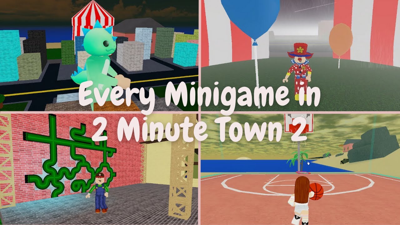 How To Complete Every Minigame In ROBLOX 2 Minute Town 2 GUIDE 