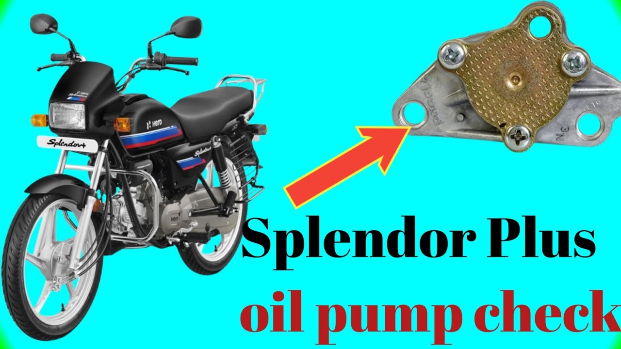 hero honda splendor oil pump problem||Hiro splendor plus bs6 oil pump change||Oil pump check Hero 