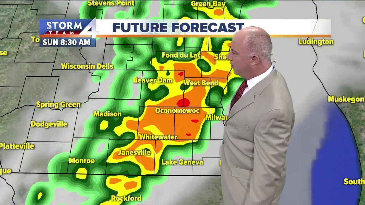 Scattered Showers Possible Sunday - YouTube
