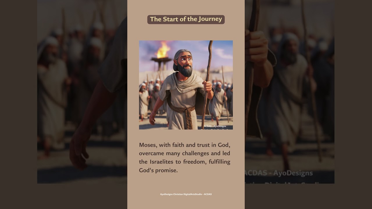 The story of Moses and the Burning Bush with engaging discussion questions.