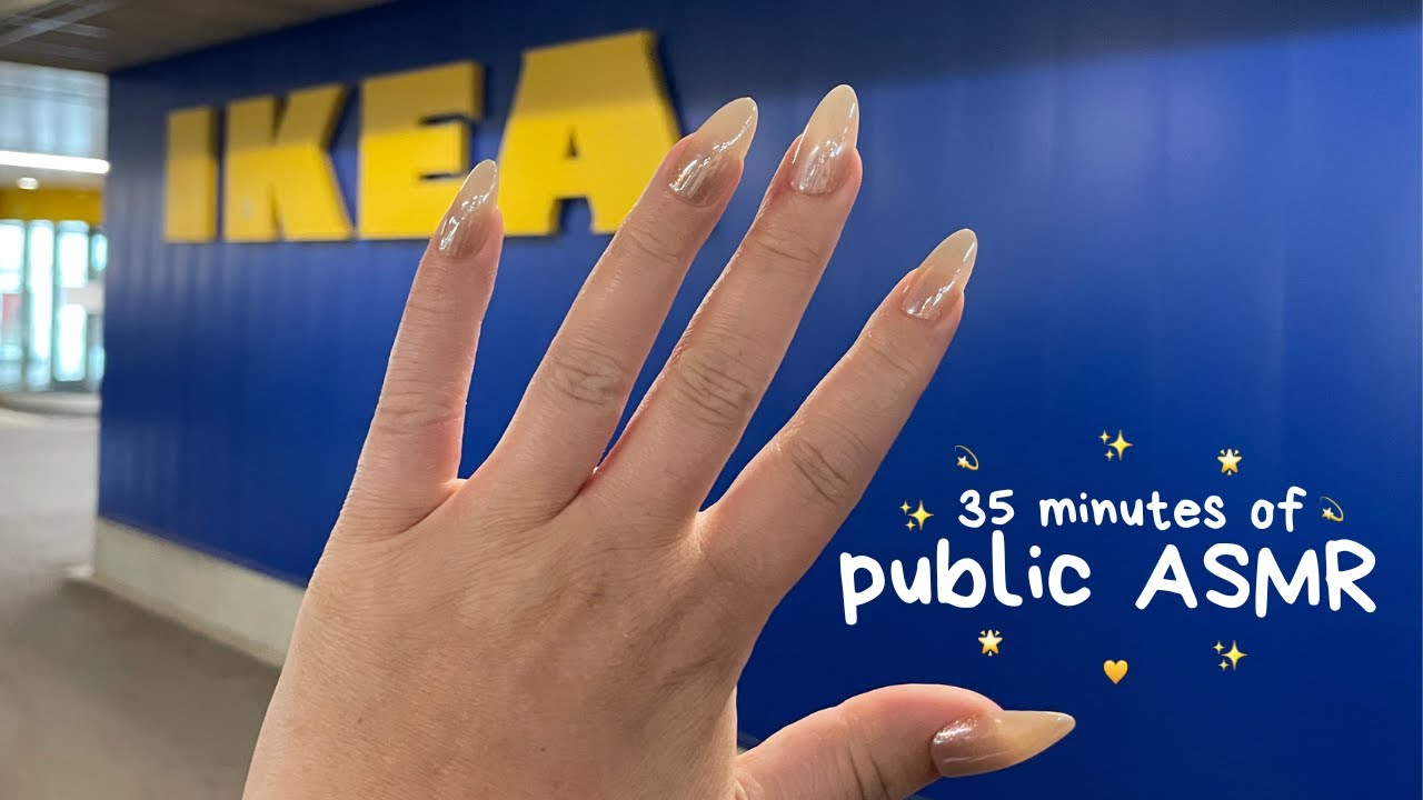 ASMR Tapping & Scratching around IKEA that Puts You to Sleep in 35 minutes 🛋️  💤 (public ASMR)