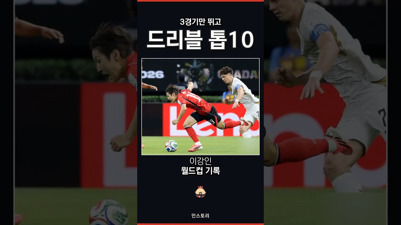 이강인, 월드컵 드리블 톱10 공동 7위아틀레티코 마드리드 이적 임박