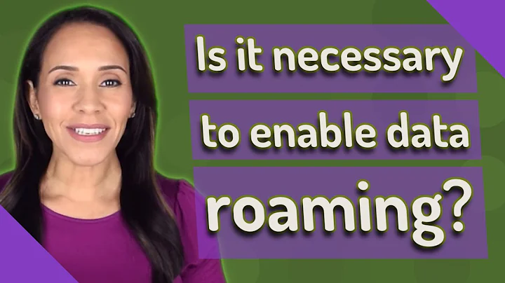Is it necessary to enable data roaming?