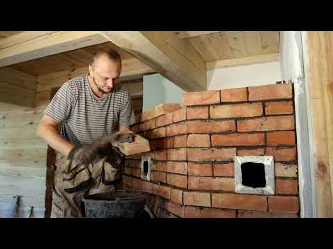 The biggest stove is ready ! 50 hours of heat after one hour of burning wood ! Part 13