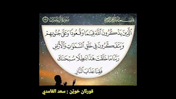 سورة ال عمران اية 191