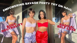 Empowering Savage Fenty Try On Haul -- talking about body neutrality, radical self love, & more