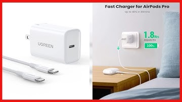 UGREEN USB C Fast Charger with 3FT USB C to Lightning Cable MFi Certified Charging Cable, 18W