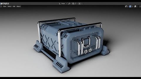 Scifi Box Speed Modeling - Grid Modeler (blender addon)