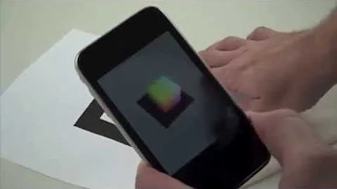 Augmented Reality Demo with Color Marker using the ARToolkit from ARToolworks