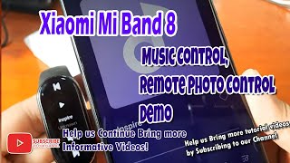 Xiaomi Mi Band 8 - Control, Remote Photo Control Demo