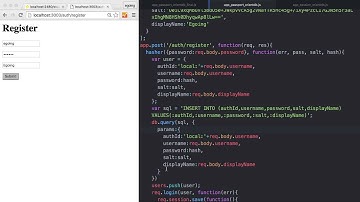 Server Side JavaScript - Auth orientdb 3 register