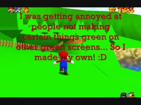 super mario 64 mods green screen rom download