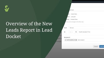Lead Docket: Overview of the Brand New Leads Report 🎉  📊
