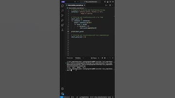 Transform and filter a list of strings with LIST COMPREHENSION #python  #programming #coding