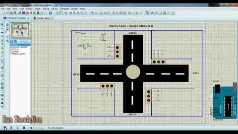 Simulasi Dasar Traffic Light Proteus dengan Skecth Arduino IDE