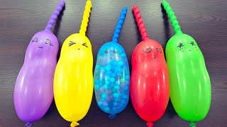 Mixing Stuff with Funny Balloons - Satisfying Slime video