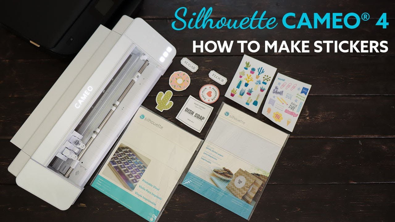 Silhouette Cameo 4 - How to make Stickers