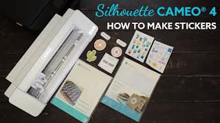 Silhouette Cameo 4 - How to make Stickers