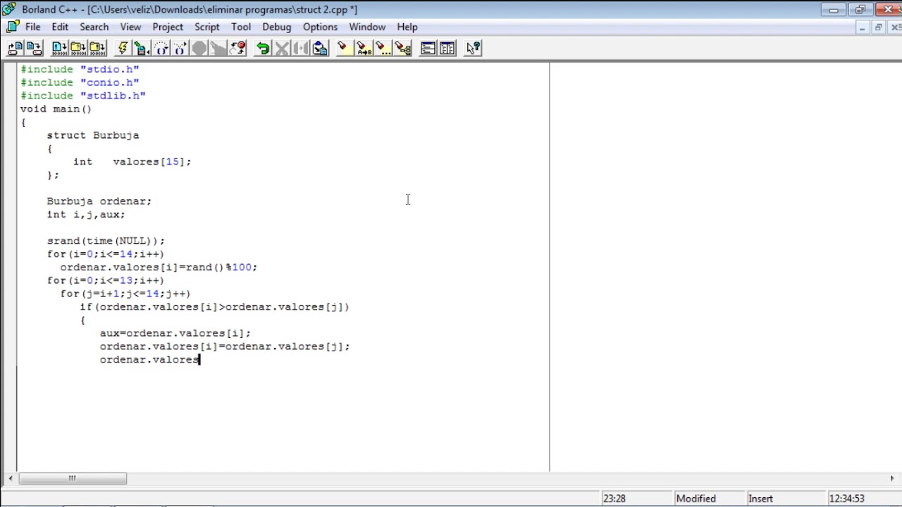 Struct c++ parte 2: vector dentro estructura - YouTube