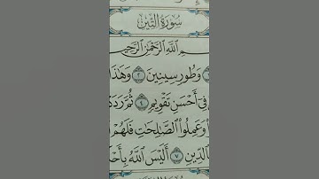 سوره التين  بصوت الشيخ ماهر المعيقلي