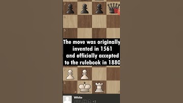 this move was illegal before 1880 ! #chess #short