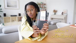 returning to slow making - a diy leather  journal (paper republic inspired)