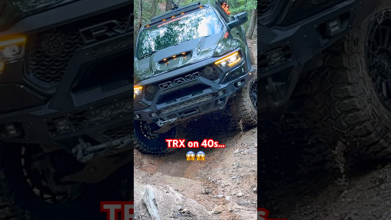 🔥 RAM TRX on 40s vs. River Rock ORV | ZR2 | INDORAPTOR | BRONCO | WRANGLER | Part 2 (#SHORT)
