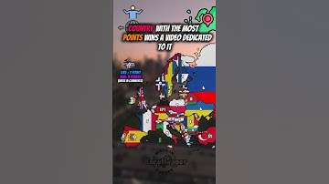 Counry with the most points wins a video.#mapping #shorts #map 