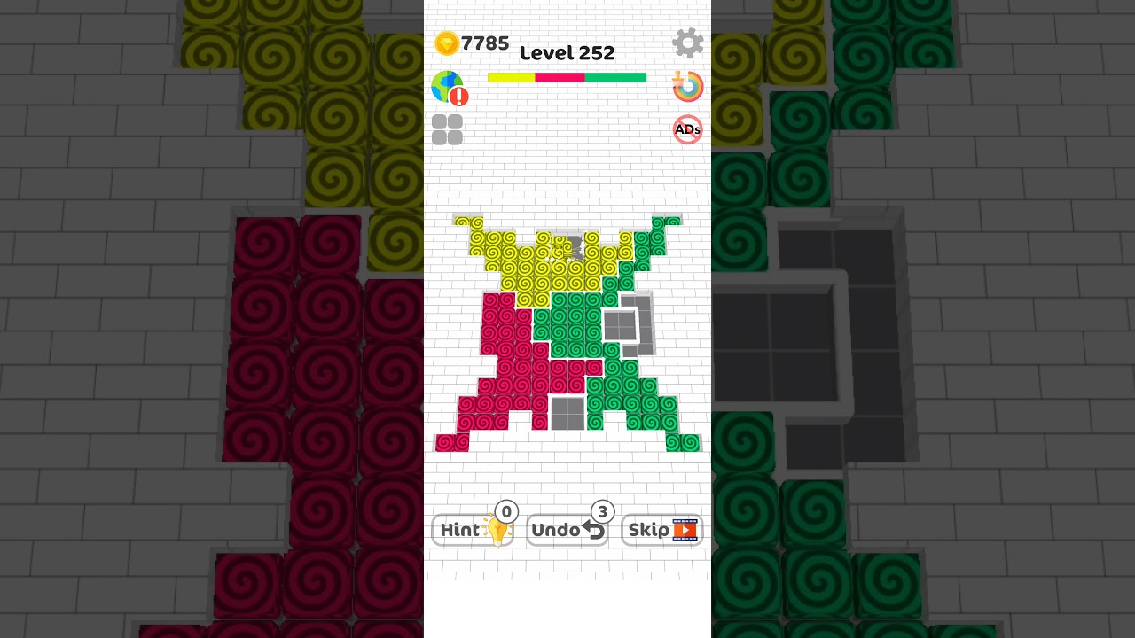  Block vs Block Gameplay Walkthrough Level 252 Short YouTube