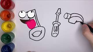 Bolalar Uchun Arra rasmini chizish / Drawing saw for children / Рисование пила для детей