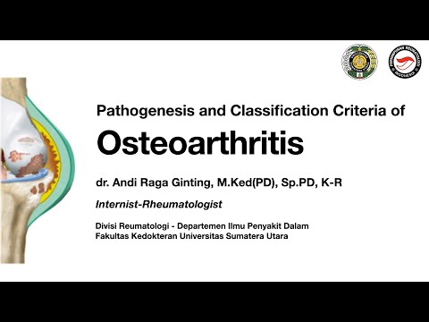 Pathogenesis and Classification Criteria of Osteoarthritis