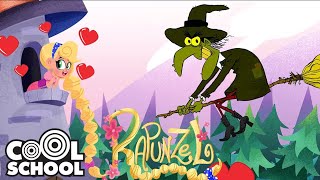 the witch and rapunzel cool school cartoons for kids