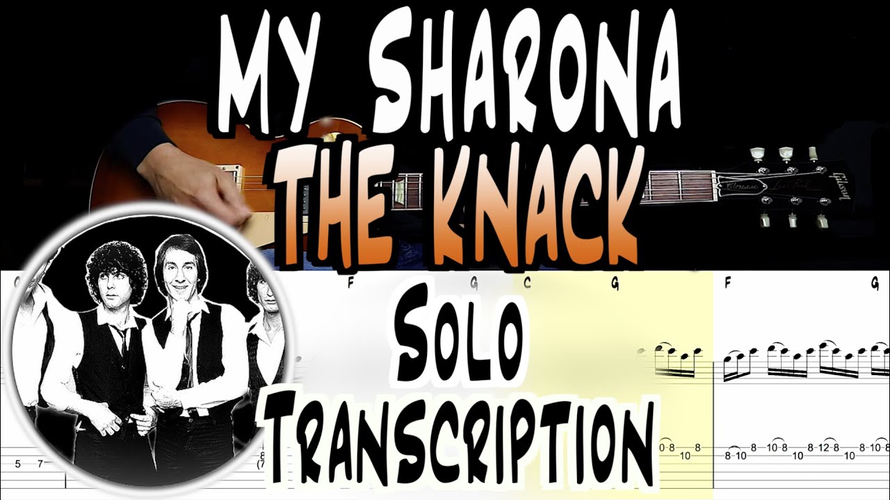 The Knack  My Sharona  Solos TranscriptionLesson  TABS
