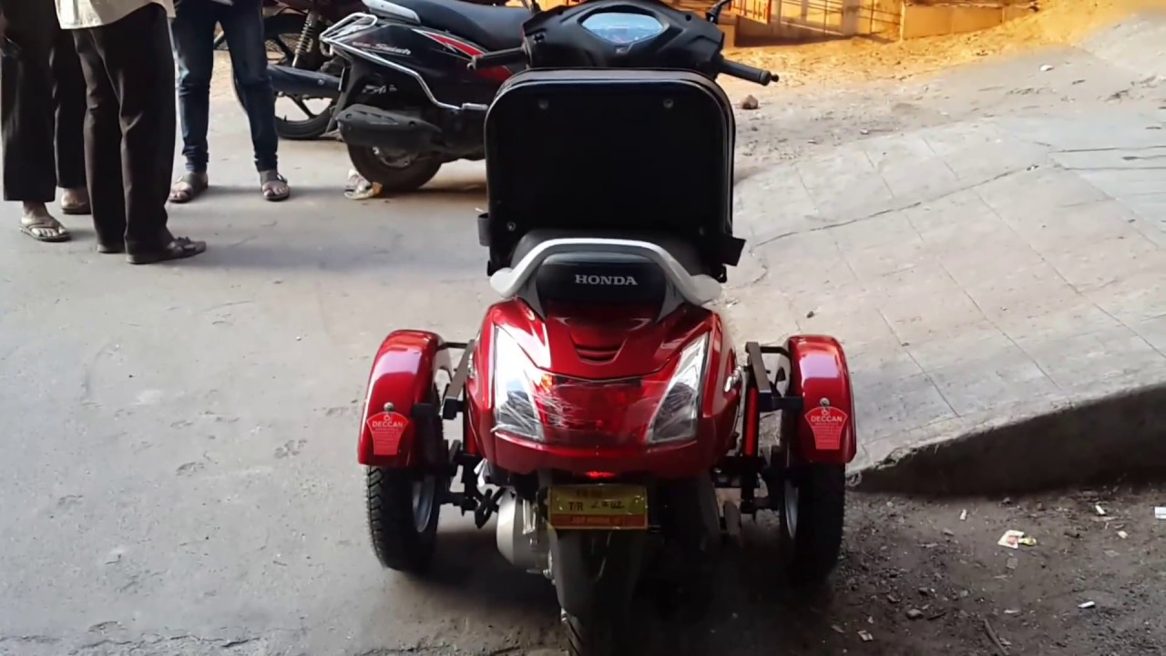 Honda Activa Handicapped Scooter with wheelchair seat 9849504054 - YouTube Honda Activa Handicapped Scooter with wheelchair seat 9849504054 - YouTube