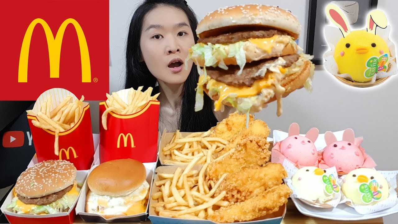 MCDONALD'S FEAST! Big Mac, Crunchy Fish N' Chips, Easter Cakes & Filet-O-Fish  | Mukbang Eating Show