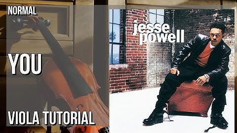 How to play You by Jesse Powell on Viola (Tutorial)