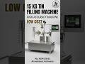 edible oil 15Kg Tin Filling machine. #machine #liquid