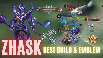HIGH Attack Speed!! Zhask DOMINATES!! - Build Top 1 Global Zhask ~ MLBB Solo Ranked