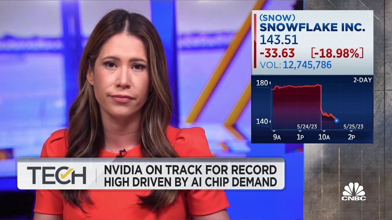 Nvidia shares on track for record high, driven by A.I. chip demand