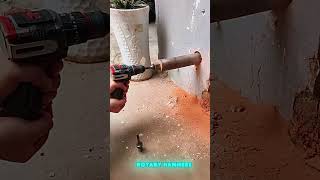 Wall opening guide for drill and hammer #drill #wall