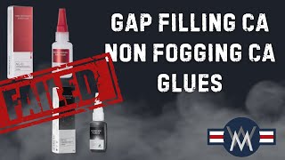 DSPIAE 's new Gap Filling CA and non fogging CA EPIC FAIL