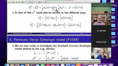 Talk by Daya Shankar Kulshreshtha - Quantization of Fermionic Schwinger Model Prague AAMP-2022 SelfR